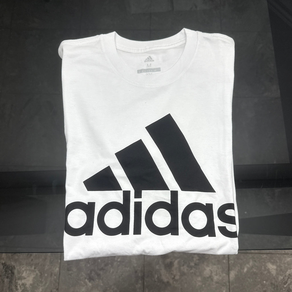 Adidas - Remera Blanca con Logo Negro Doblada