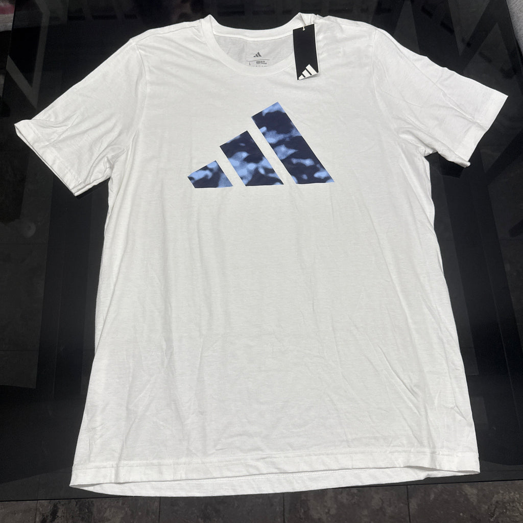 Adidas - Remera con Logo Azul Frente