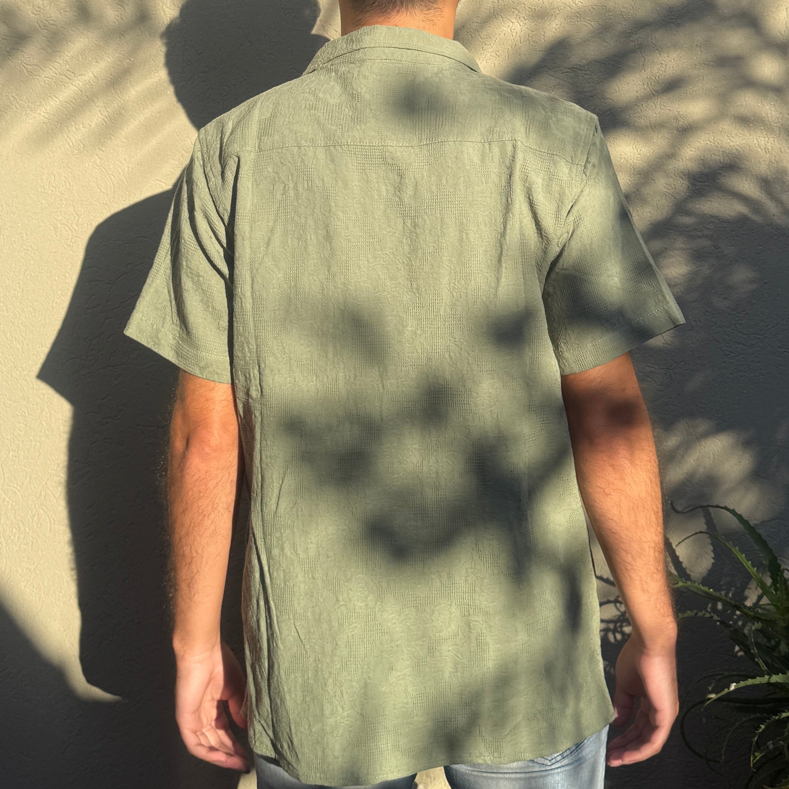 Distortion - Camisa con Rosas Espalda