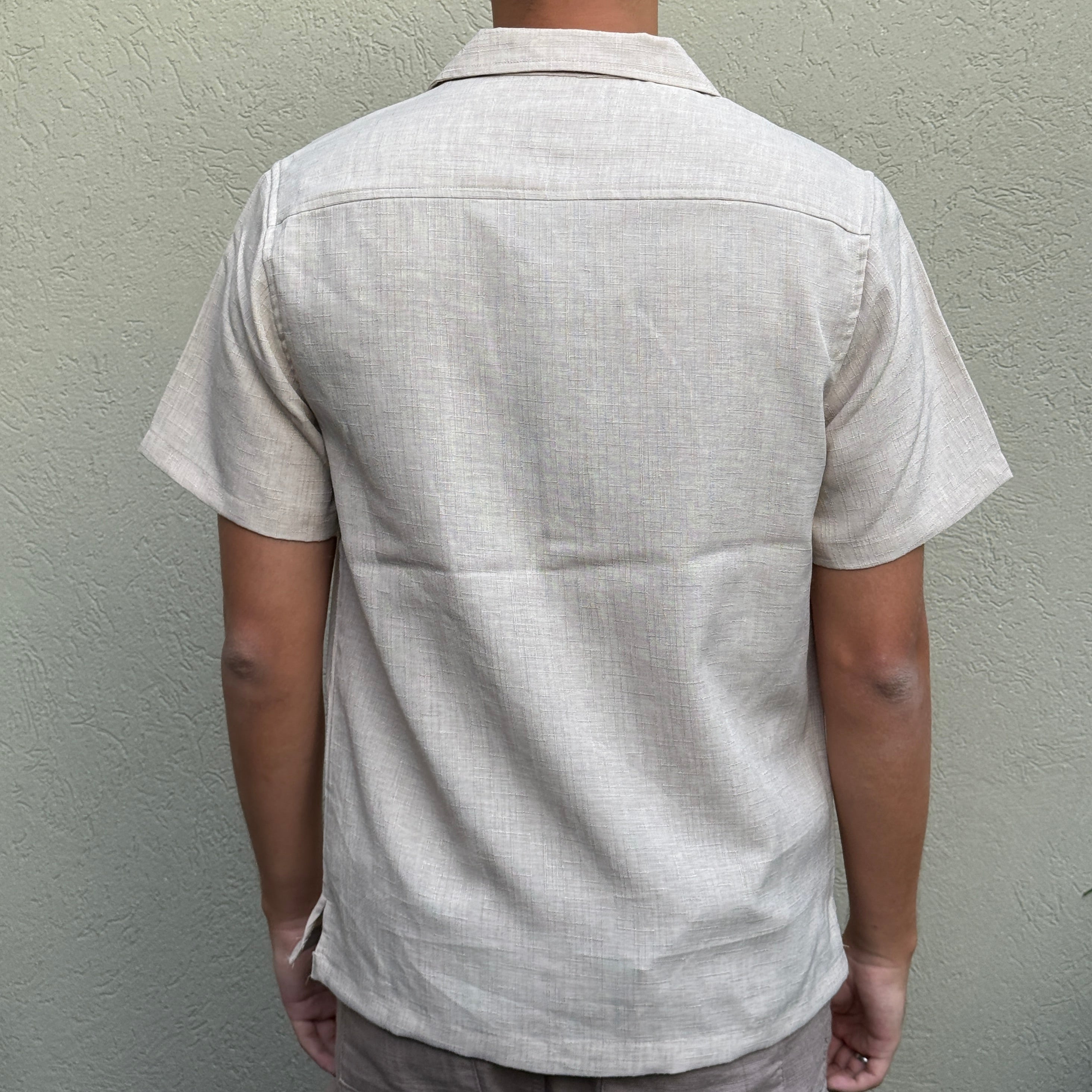 Marc Asher - Camisa Veraniega Beige Espalda