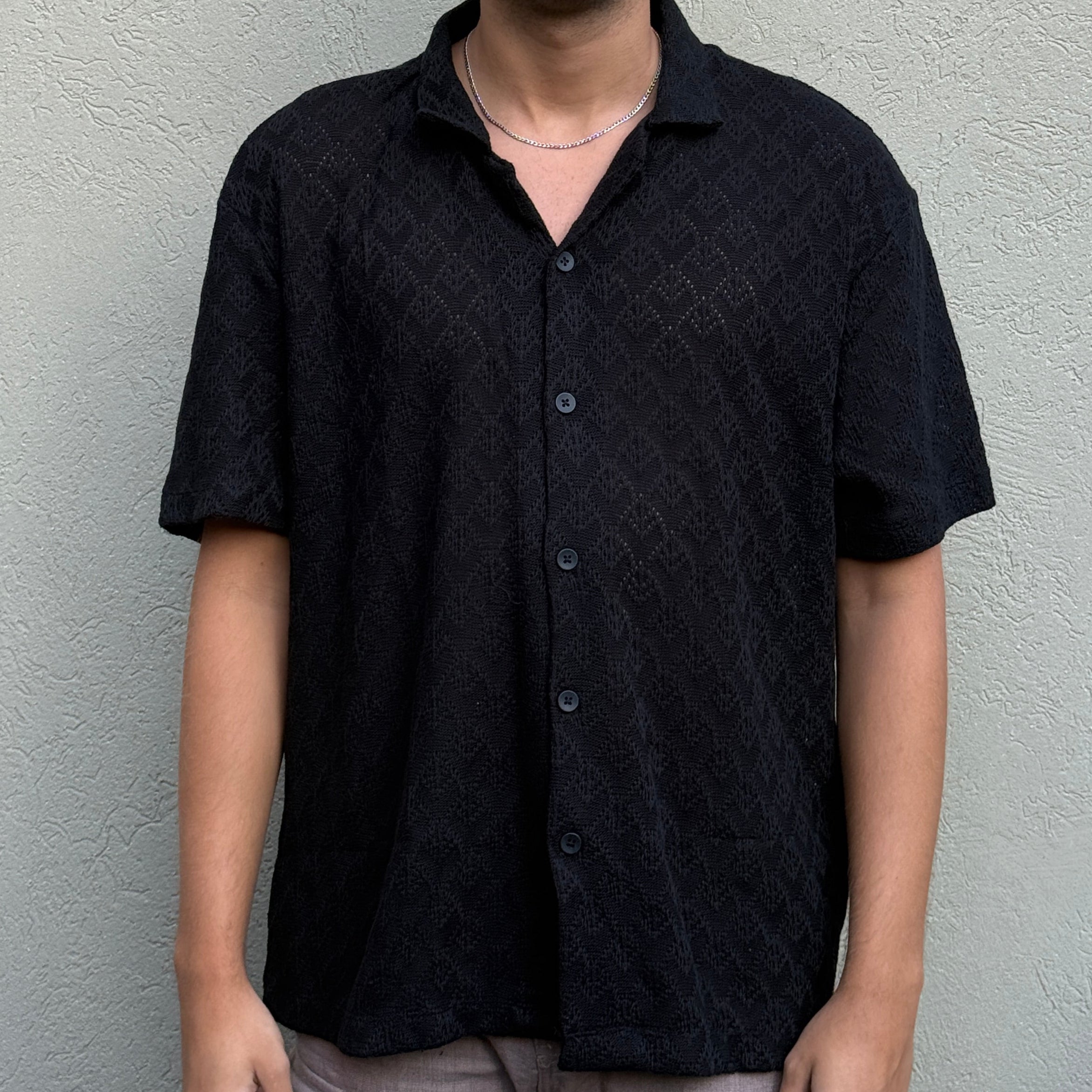 Marc Asher - Camisa con Agujeros Frente