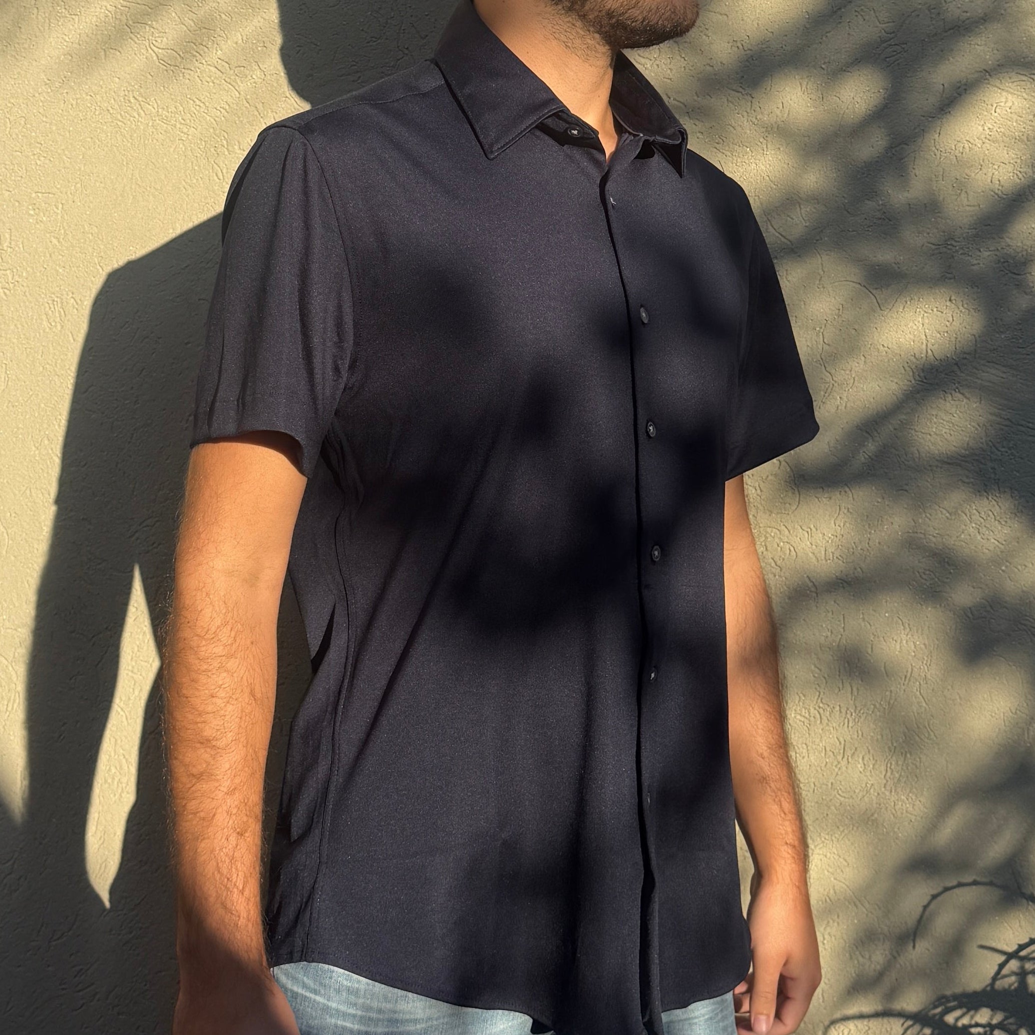 Marc Asher - Camisa de Vestir Azul Frente