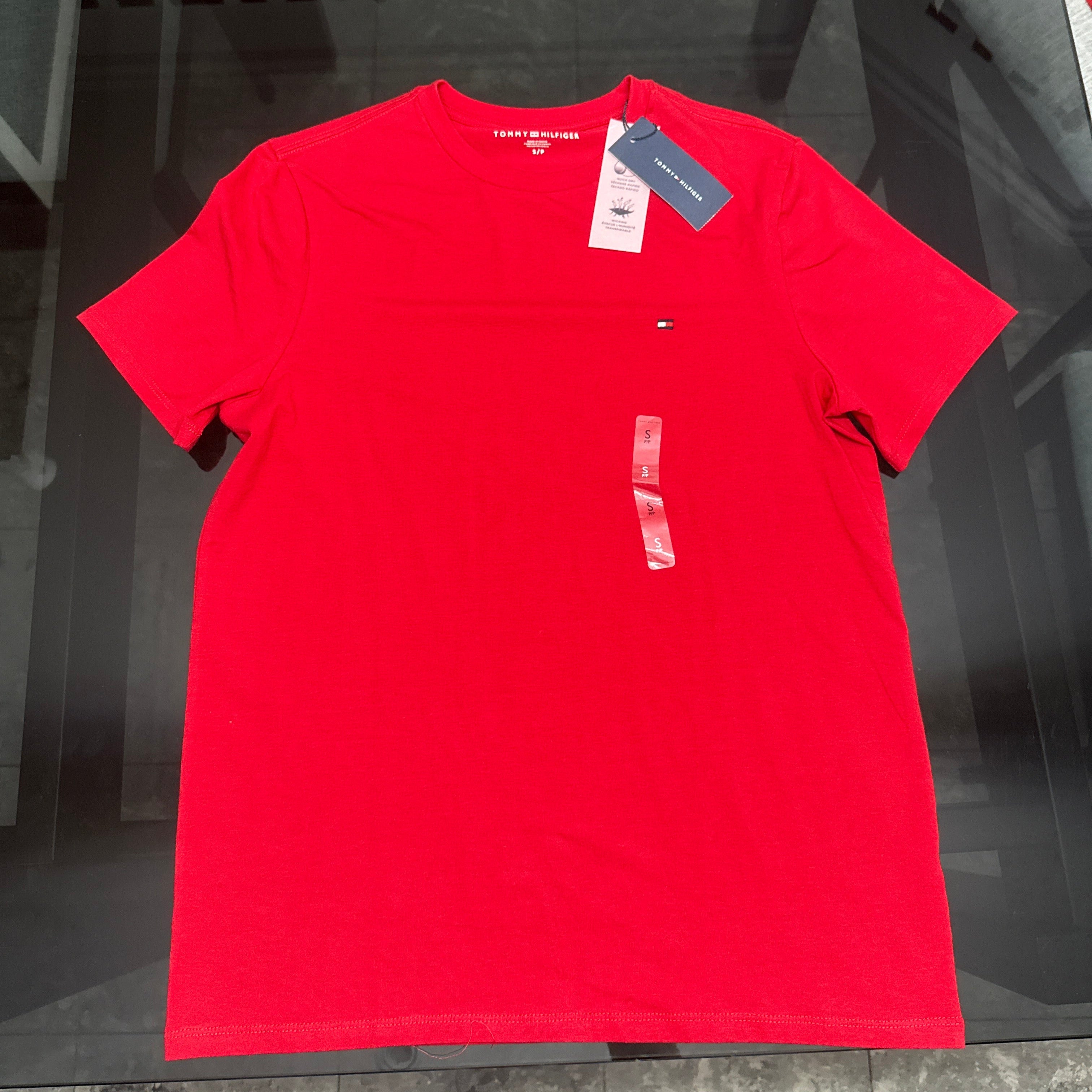 Tommy Hilfiger - Remera Básica Roja Frente