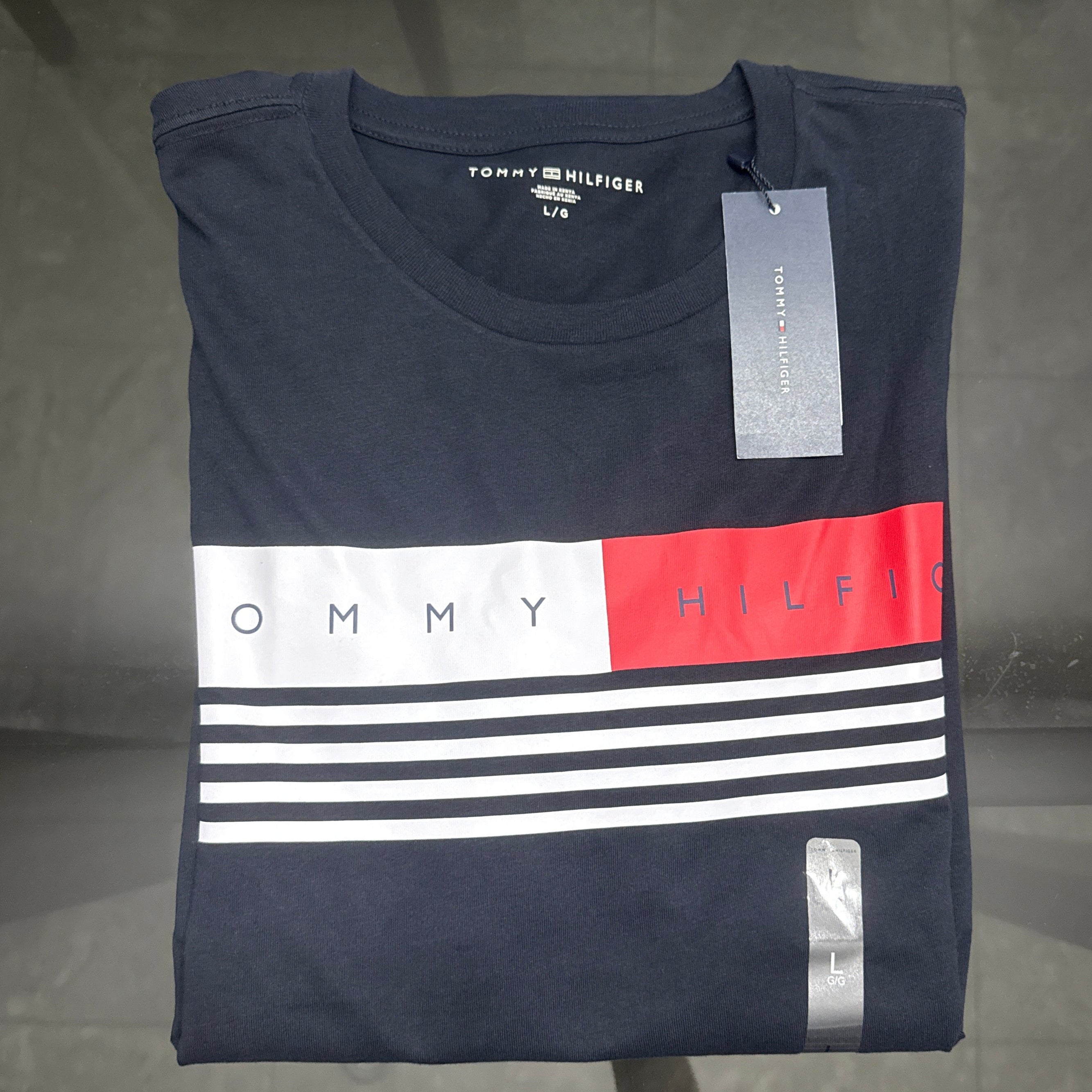 Tommy Hilfigher - Remera Corp Chest Doblada